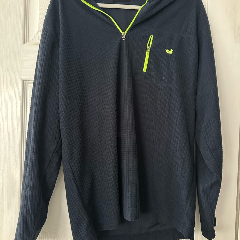 Southern Marsh Navy Pullover with Neon Highlights